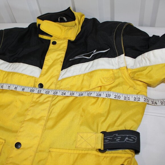 Alpinestars Mens Heavy Jacket Adventure Touring Size 44 Italian Black Yellow - Picture 14 of 16